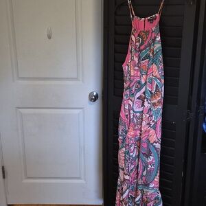 INC International Concepts Pink Floral Print Maxi Dress